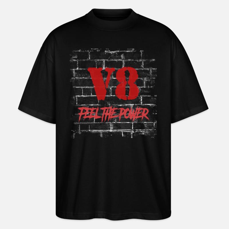 V8 - Stanley/Stella Oversized Unisex Bio T-Shirt Blaster 2.0 - Schwarz