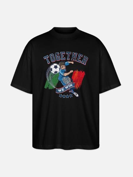 Together we win - Stanley/Stella Oversized Unisex Organic T-shirt Blaster 2.0 - black