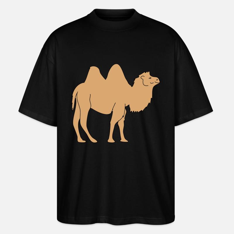 kamel - Stanley/Stella Oversized Unisex Bio T-Shirt Blaster 2.0 - Schwarz