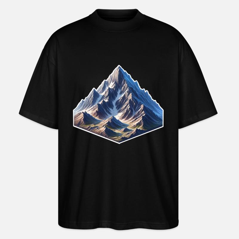 Berg - Stanley/Stella Oversized Unisex Bio T-Shirt Blaster 2.0 - Schwarz