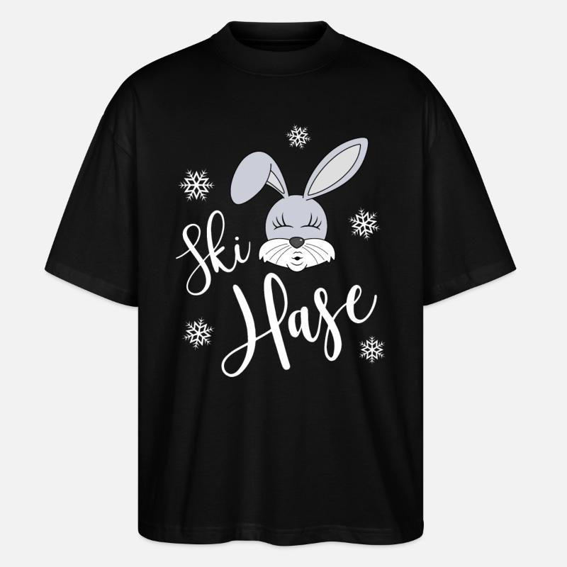 Skihase - Stanley/Stella Oversized Unisex Bio T-Shirt Blaster 2.0 - Schwarz