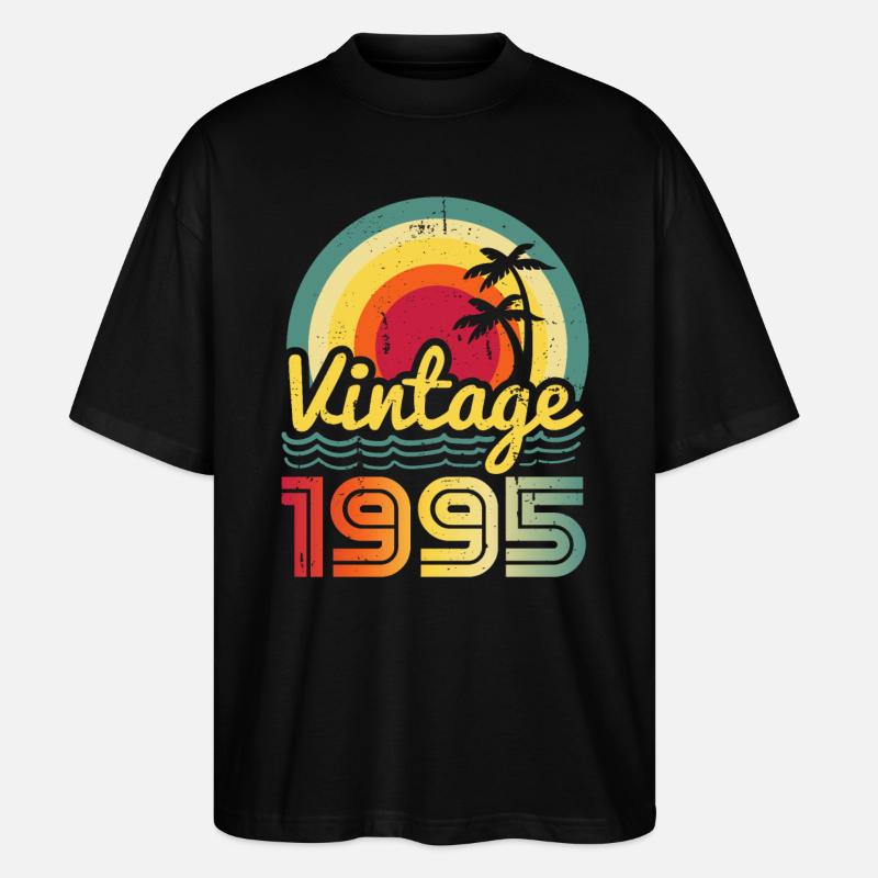 1995 - T-shirt bio Blaster 2.0 coupe oversize Stanley/Stella Unisexe - noir