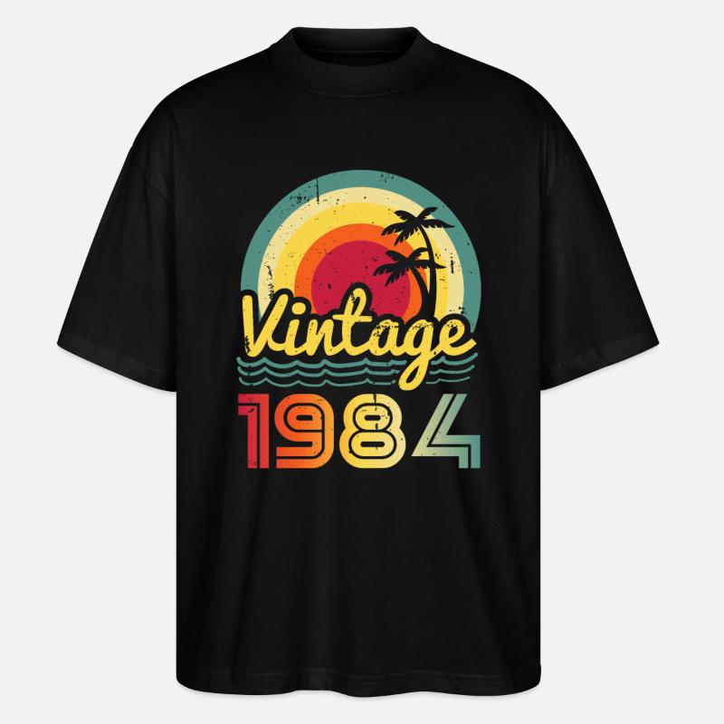1984 - Stanley/Stella Oversized Unisex Bio T-Shirt Blaster 2.0 - Schwarz