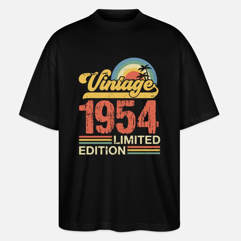 1954 - Stanley/Stella Oversized Unisex Bio T-Shirt Blaster 2.0 - Schwarz