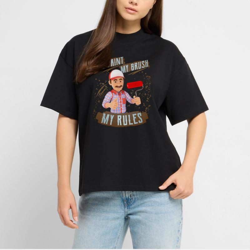 Painter, master painter, painter funny saying Stanley/Stella Oversized Unisex Organic T-shirt Blaster 2.0