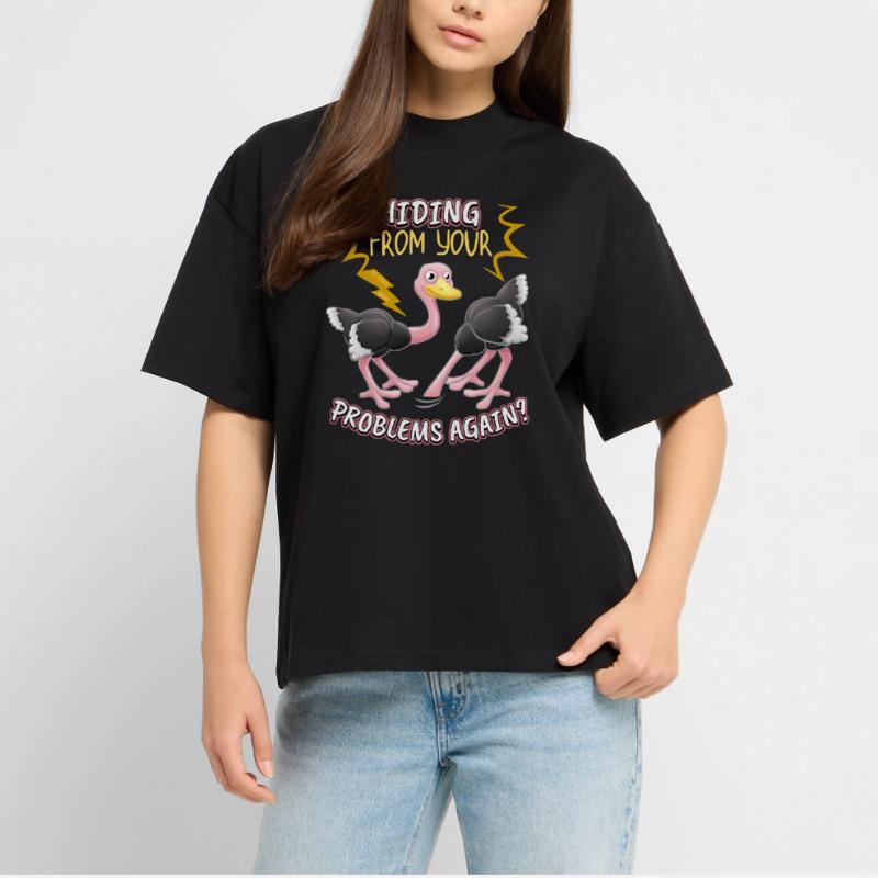 Funny Bouquet Bird-Strauss Comic Problem Solution T-shirt bio Blaster 2.0 coupe oversize Stanley/Stella Unisexe