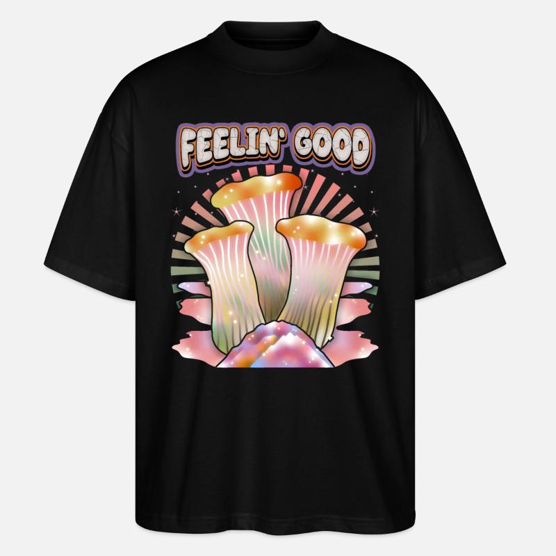 Champignons magiques, Champignons psychédéliques, Dire - T-shirt bio Blaster 2.0 coupe oversize Stanley/Stella Unisexe - noir