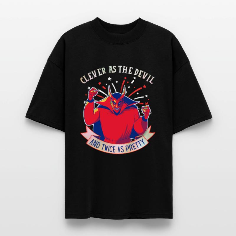 Devil-Devil drôle de dicton, style comique T-shirt bio Blaster 2.0 coupe oversize Stanley/Stella Unisexe