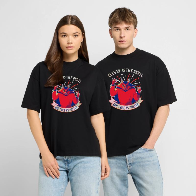 Devil-Devil drôle de dicton, style comique T-shirt bio Blaster 2.0 coupe oversize Stanley/Stella Unisexe