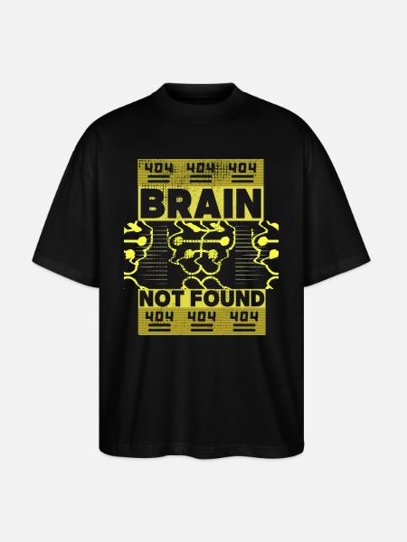 404-html fejl, computer nørd, sjovt ordsprog - Stanley/Stella Oversize Unisex Øko T-shirt Blaster 2.0 - sort