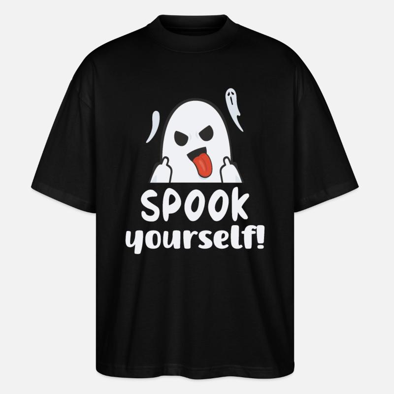 Spook yourself - Stanley/Stella Oversized Unisex Bio T-Shirt Blaster 2.0 - Schwarz