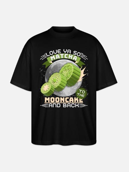 Matcha Mooncakes, Matcha Tea, Funny Saying, Pun - Stanley/Stella Oversized Unisex Organic T-shirt Blaster 2.0 - black