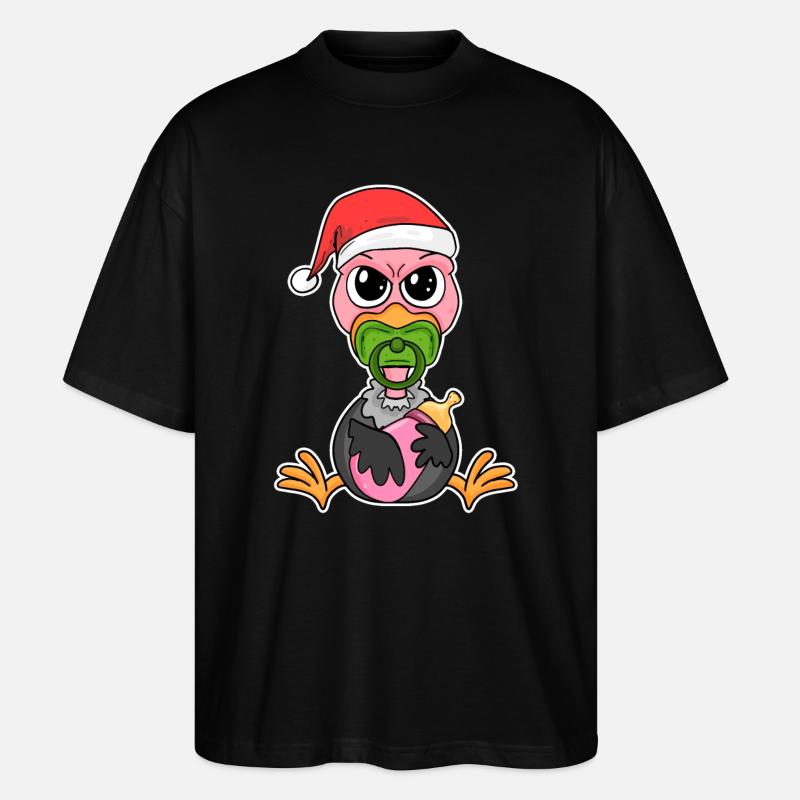 Gaier Bébé Noël - T-shirt bio Blaster 2.0 coupe oversize Stanley/Stella Unisexe - noir