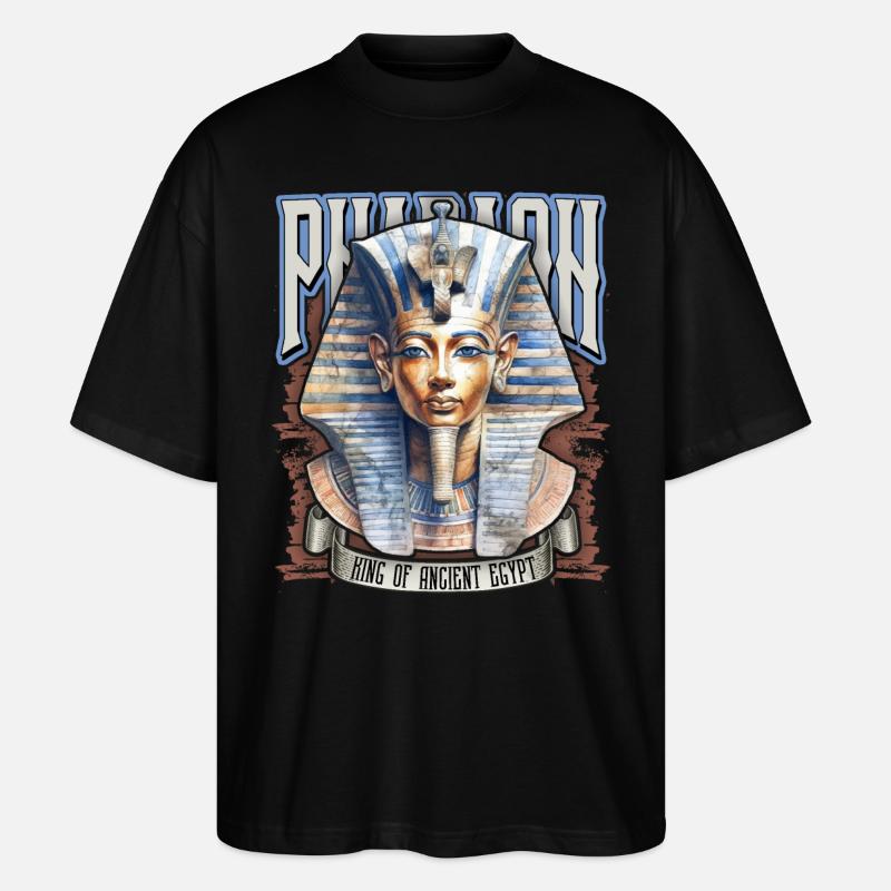 Pharaon égyptien, Tut-Ench-Amon, égyptien - T-shirt bio Blaster 2.0 coupe oversize Stanley/Stella Unisexe - noir