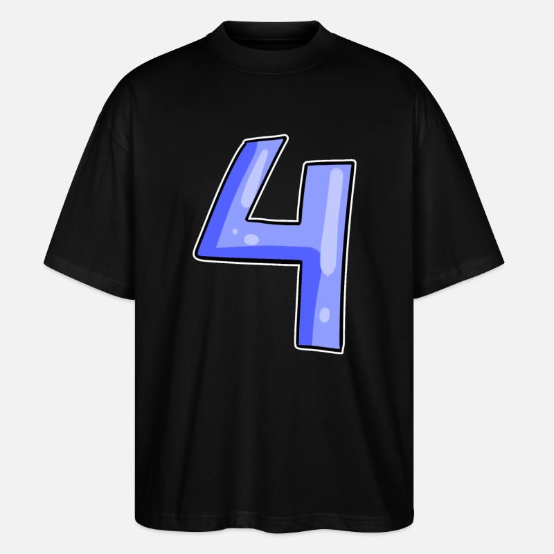 4 - Quatre - T-shirt bio Blaster 2.0 coupe oversize Stanley/Stella Unisexe - noir