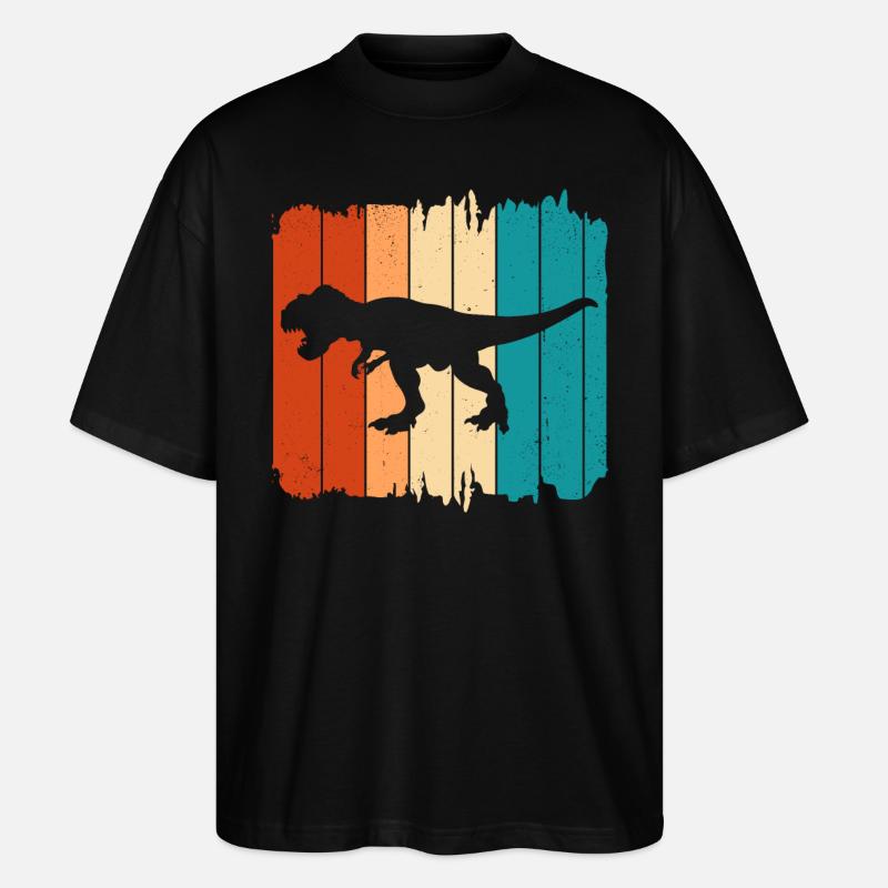T Rex - Stanley/Stella Oversized Unisex Bio T-Shirt Blaster 2.0 - Schwarz