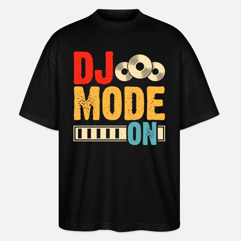 Mode Dj activé - T-shirt bio Blaster 2.0 coupe oversize Stanley/Stella Unisexe - noir