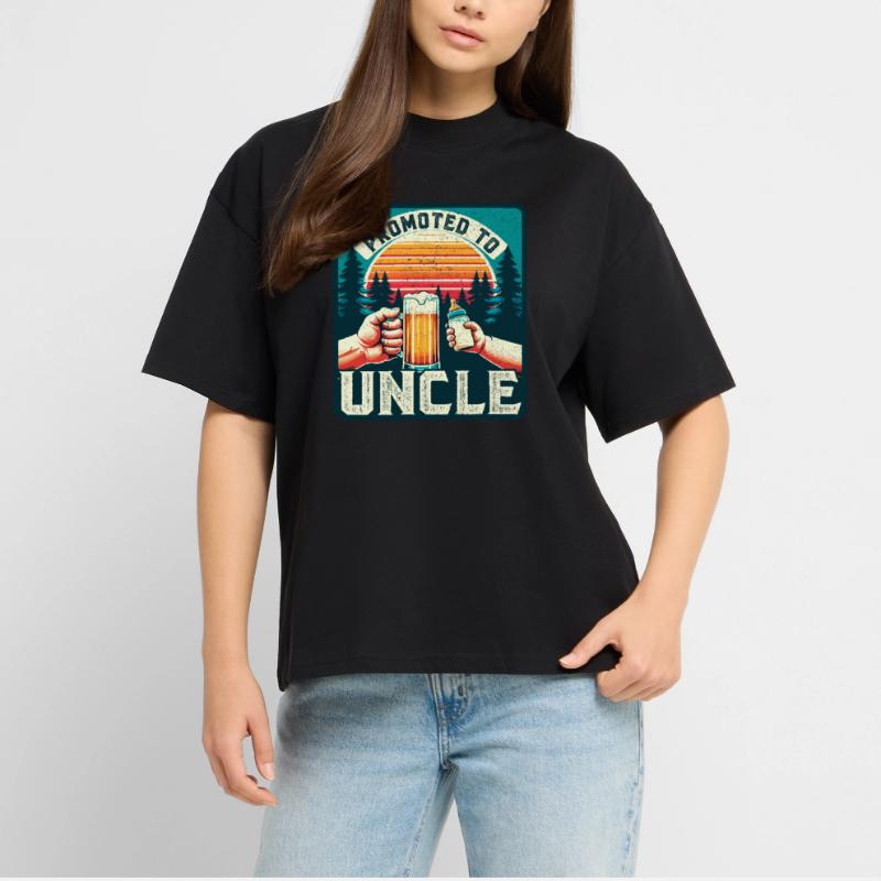 Expectant uncle loading Future uncle Stanley/Stella Oversized Unisex Organic T-shirt Blaster 2.0
