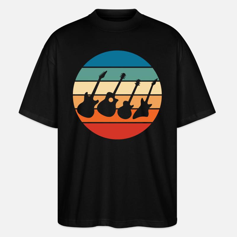 Gitarrist - Stanley/Stella Oversized Unisex Bio T-Shirt Blaster 2.0 - Schwarz