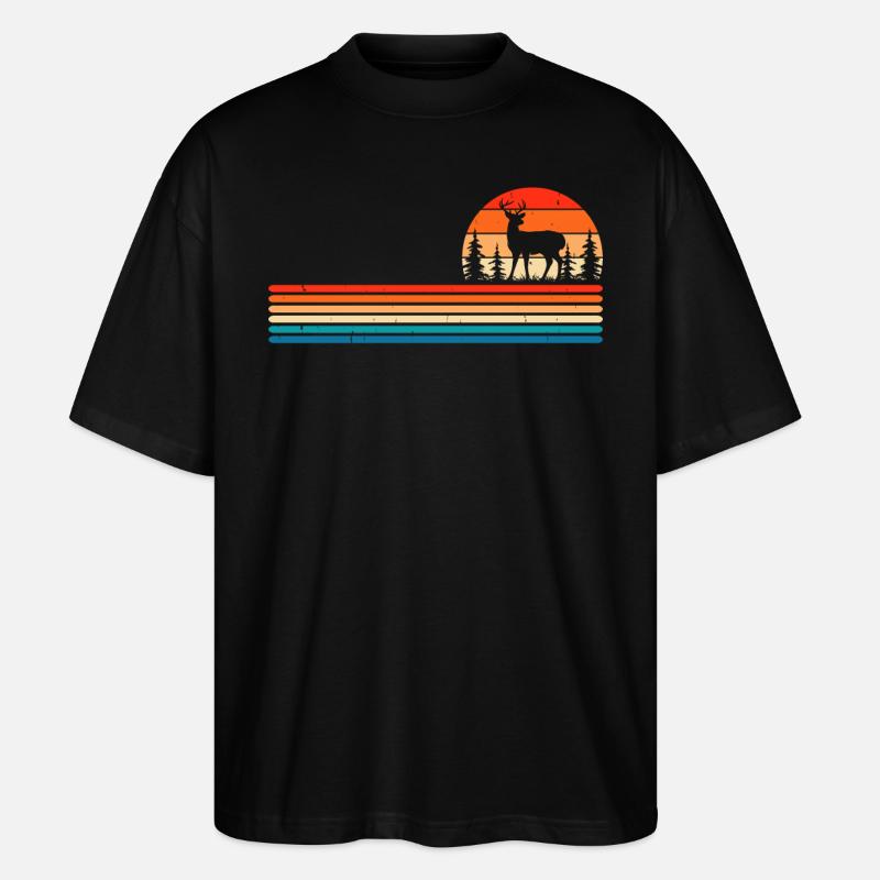 Jagen Jäger - Stanley/Stella Oversized Unisex Bio T-Shirt Blaster 2.0 - Schwarz