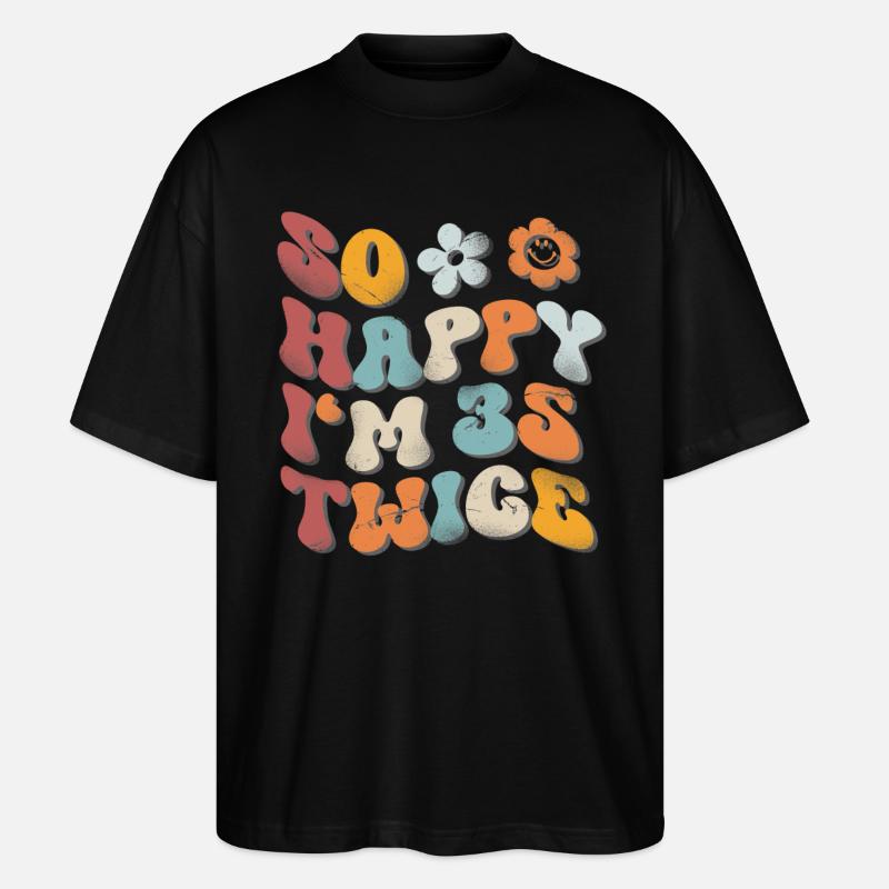 70e anniversaire dicton drôle - T-shirt bio Blaster 2.0 coupe oversize Stanley/Stella Unisexe - noir