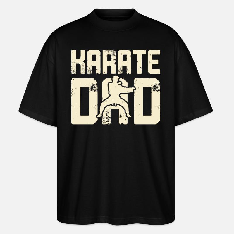 Papa karaté - T-shirt bio Blaster 2.0 coupe oversize Stanley/Stella Unisexe - noir