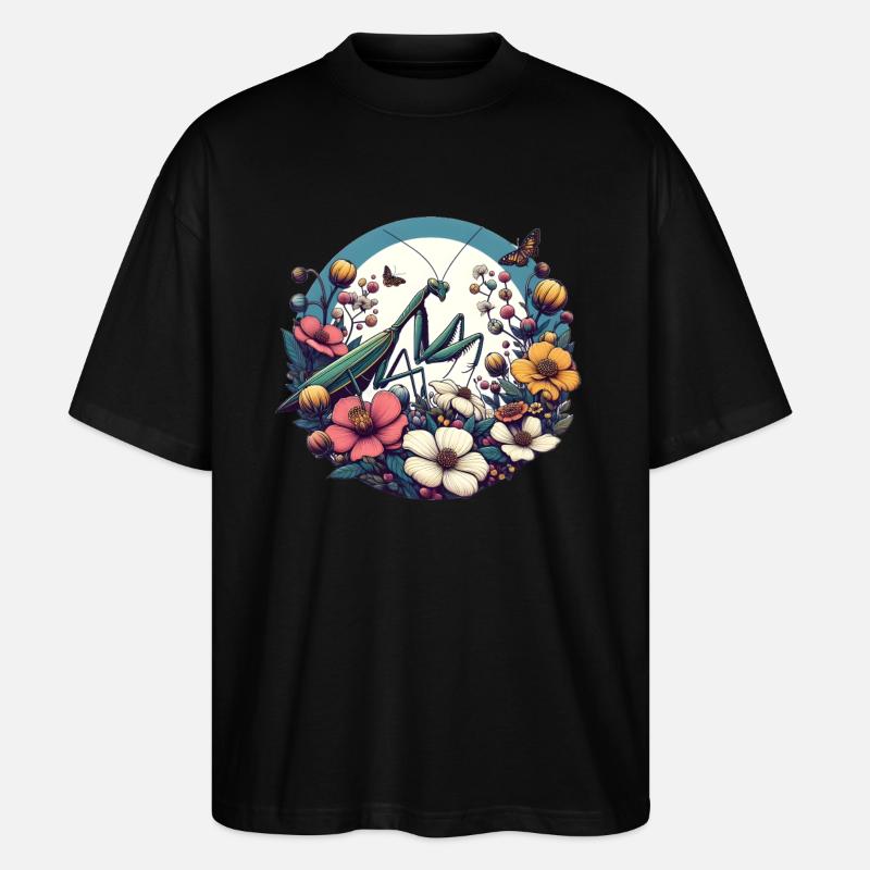 Gottesanbeterin - Stanley/Stella Oversized Unisex Bio T-Shirt Blaster 2.0 - Schwarz