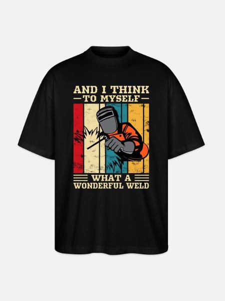Welding Welder - Stanley/Stella Oversized Unisex Organic T-shirt Blaster 2.0 - black