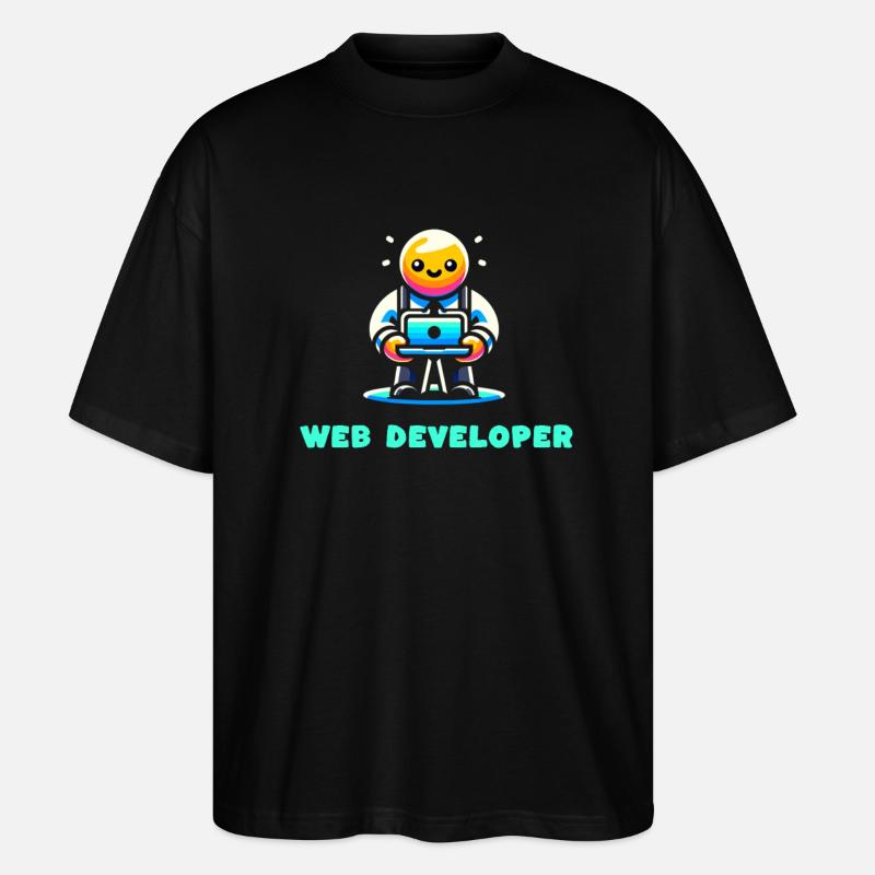 web developer profession job career - Stanley/Stella Oversized Unisex Organic T-shirt Blaster 2.0 - black