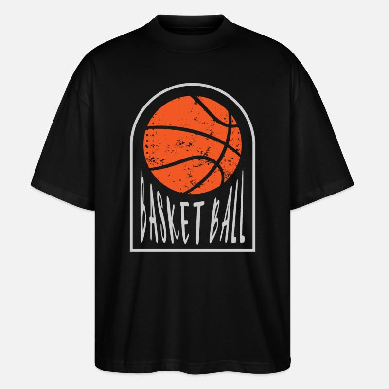 Basket-ball Joueurs de basket-ball - T-shirt bio Blaster 2.0 coupe oversize Stanley/Stella Unisexe - noir