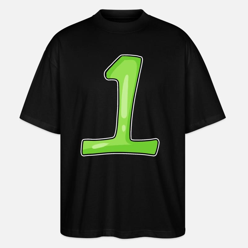 Numéro 1 Vert - T-shirt bio Blaster 2.0 coupe oversize Stanley/Stella Unisexe - noir