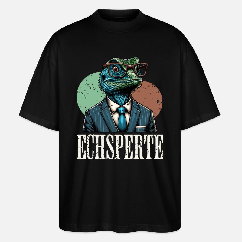 Echsperte - Stanley/Stella Oversized Unisex Bio T-Shirt Blaster 2.0 - Schwarz
