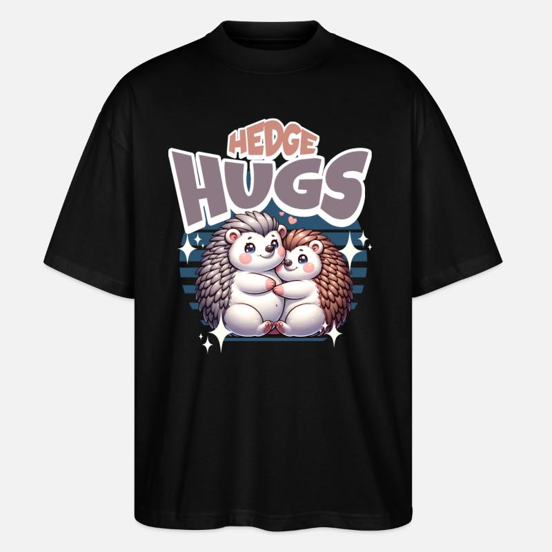 Câlins de hérisson - T-shirt bio Blaster 2.0 coupe oversize Stanley/Stella Unisexe - noir