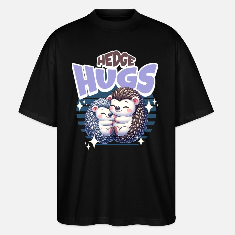 Câlins de hérisson - T-shirt bio Blaster 2.0 coupe oversize Stanley/Stella Unisexe - noir