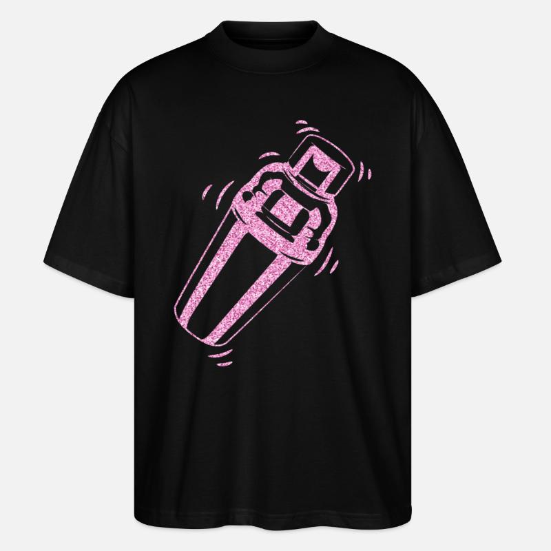 Bartender Mixologist Shaker - Stanley/Stella Oversized Unisex Bio T-Shirt Blaster 2.0 - Schwarz