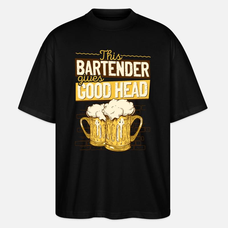 Bartender Mixologist This - Stanley/Stella Oversized Unisex Bio T-Shirt Blaster 2.0 - Schwarz