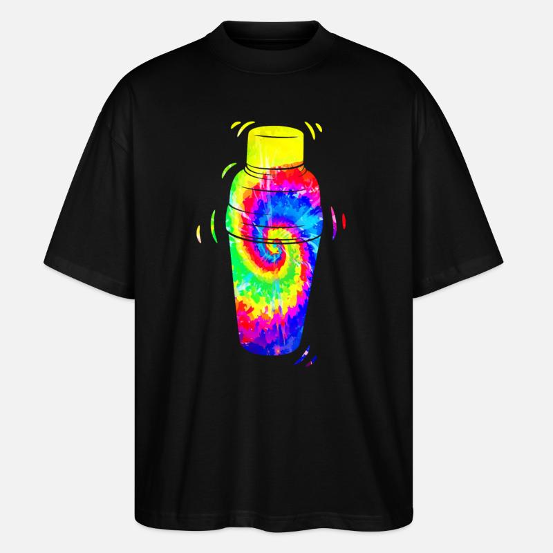Bartender Mixologist Tie Dye - Stanley/Stella Oversized Unisex Bio T-Shirt Blaster 2.0 - Schwarz