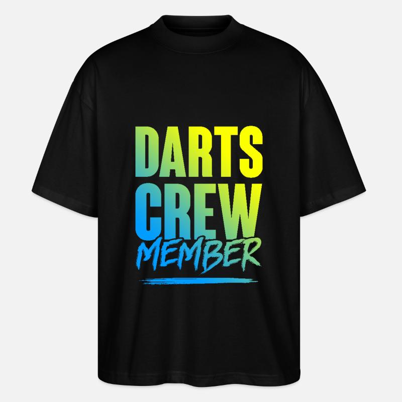 Darts Crew - Stanley/Stella Oversized Unisex Bio T-Shirt Blaster 2.0 - Schwarz