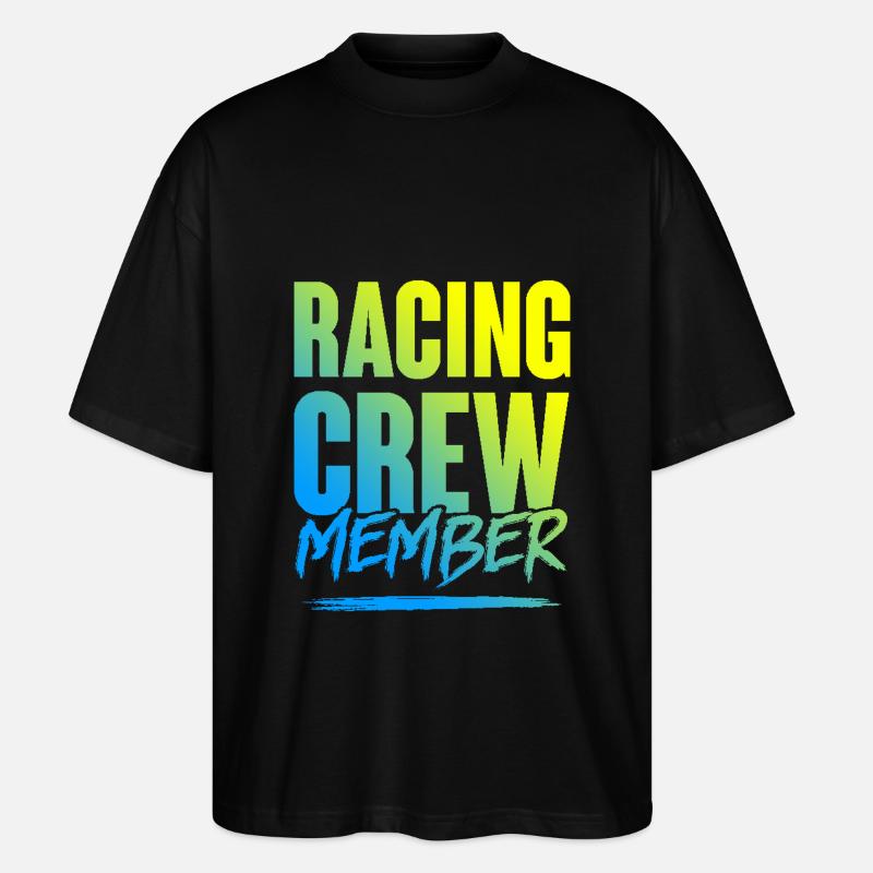Racing Crew - Stanley/Stella Oversized Unisex Bio T-Shirt Blaster 2.0 - Schwarz