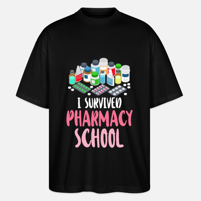 Pharmacy Tech Technician - Stanley/Stella Oversized Unisex Bio T-Shirt Blaster 2.0 - Schwarz