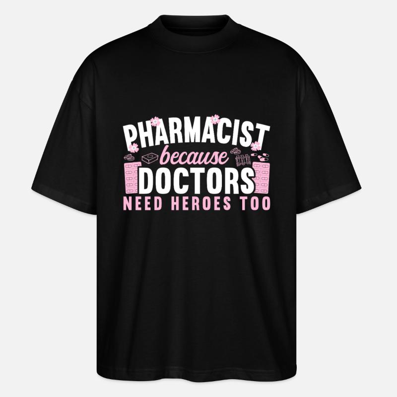 Technicien en pharmacie - T-shirt bio Blaster 2.0 coupe oversize Stanley/Stella Unisexe - noir