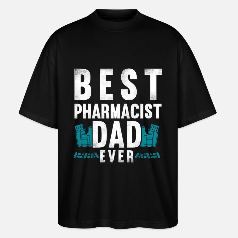 Pharmacy Tech Technician - Stanley/Stella Oversized Unisex Bio T-Shirt Blaster 2.0 - Schwarz