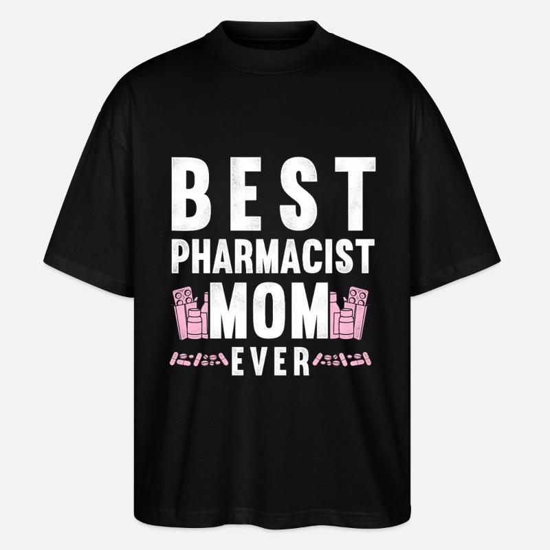 Pharmacy Tech Technician - Stanley/Stella Oversized Unisex Bio T-Shirt Blaster 2.0 - Schwarz