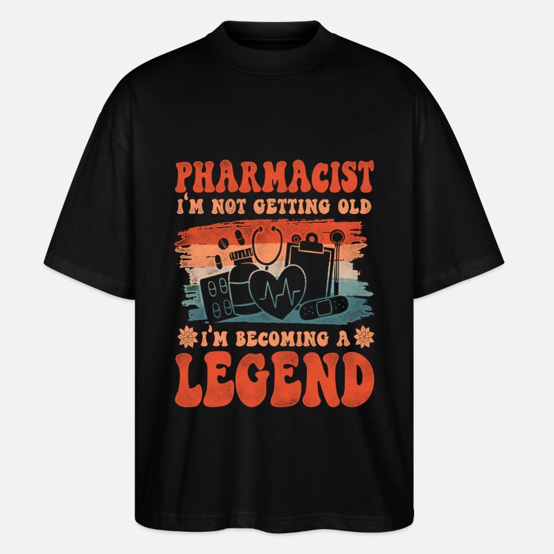 Pharmacy Tech Technician - Stanley/Stella Oversized Unisex Organic T-shirt Blaster 2.0 - black