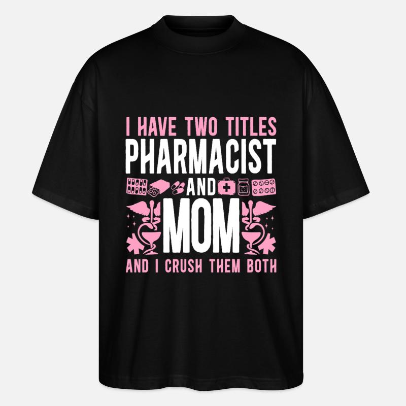 Technicien en pharmacie - T-shirt bio Blaster 2.0 coupe oversize Stanley/Stella Unisexe - noir
