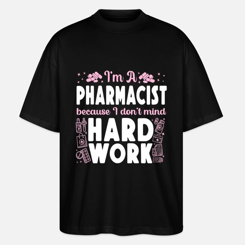 Pharmacy Tech Technician - Stanley/Stella Oversized Unisex Organic T-shirt Blaster 2.0 - black