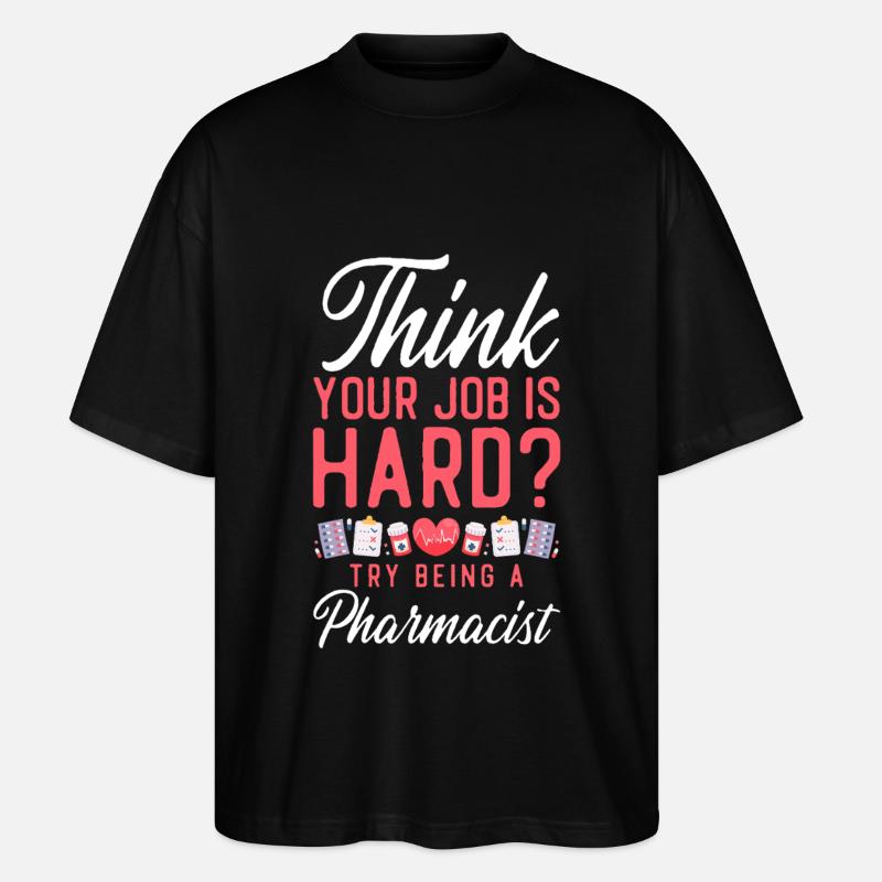 Technicien en pharmacie - T-shirt bio Blaster 2.0 coupe oversize Stanley/Stella Unisexe - noir