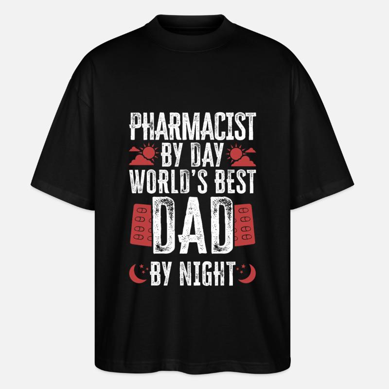 Pharmacy Tech Technician - Stanley/Stella Oversized Unisex Bio T-Shirt Blaster 2.0 - Schwarz
