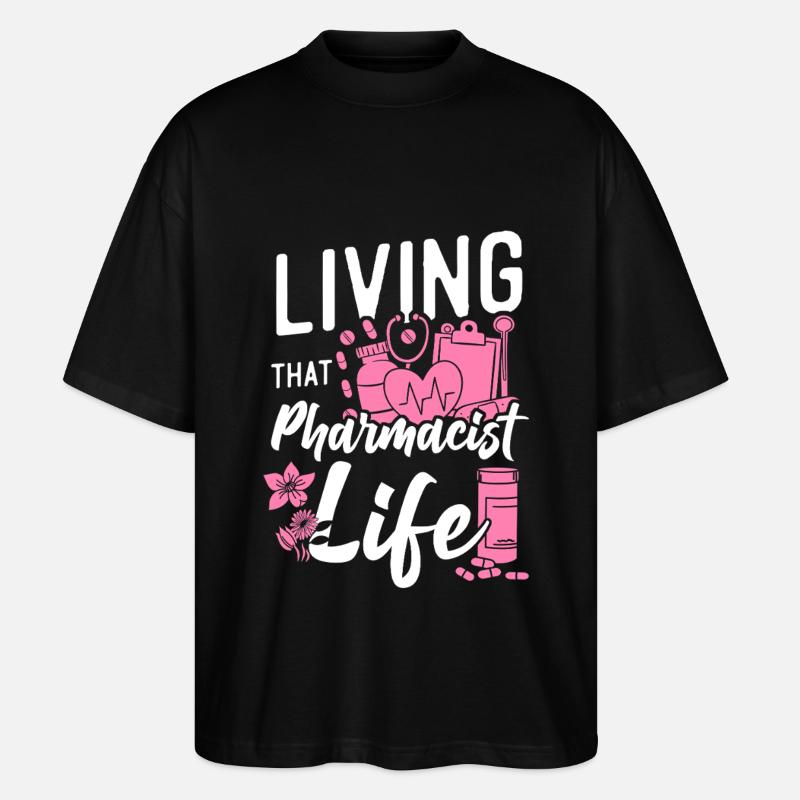 Technicien en pharmacie - T-shirt bio Blaster 2.0 coupe oversize Stanley/Stella Unisexe - noir