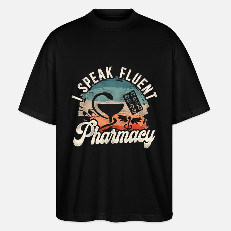 Pharmacy Tech Technician - Stanley/Stella Oversized Unisex Bio T-Shirt Blaster 2.0 - Schwarz